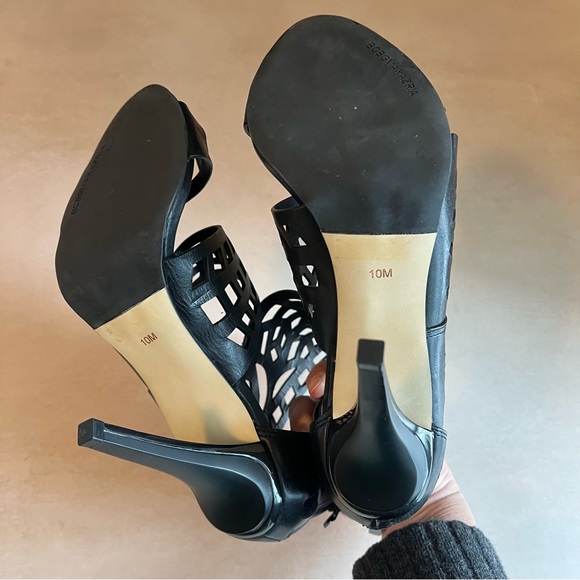 BCBG Black Maven Cutout Shootie Heels Sandals 10 - Picture 7 of 11
